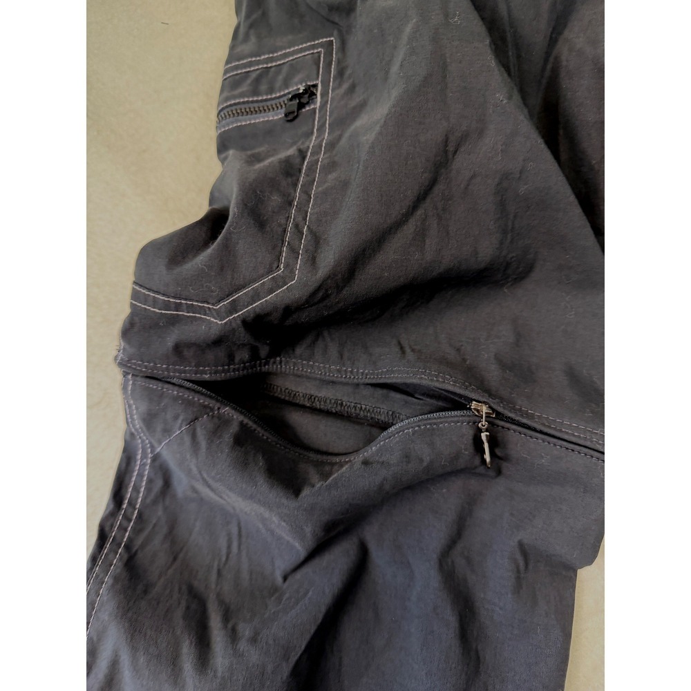 Kuhl Womens Convertible Hiking Pants Black Zip Off at Knee Cargo Size 14 REG - Picture 7 of 8